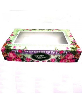 Коробка для мыла №42 "Пионы3" размер 20х12х4см. (1 шт)-foto2