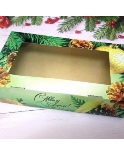 Коробка для мыла №21 "Новогодняя", размер 20х12х4см. (1 шт)-foto2