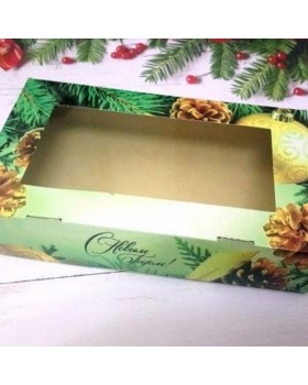 Коробка для мыла №21 "Новогодняя", размер 20х12х4см. (1 шт)-foto2