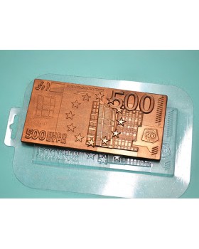 Плитка 500 евро пластиковая форма для шоколада
