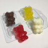 Мишки мармеладные мини пластиковая форма для мыла