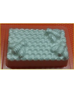 Пчелы на сотах пластиковая форма для мыла без арт. (1 шт) БП 270