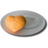 Сердце большое, комплект из 2 пластиковых форм для бомбочек (1 комплект)