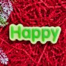 Пластиковая форма "Happy (надпись)"