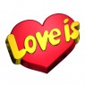 Love is ... форма пластиковая