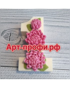 1 сентября с хризантемами, форма для мыла силиконовая (1 шт)
