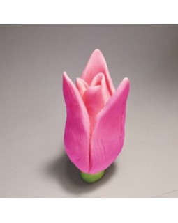 Бутон тюльпана закрытый 3D, форма для мыла силиконовая 1 шт. М8202
