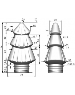 Новогодняя банка "Елочка" 0,160 л. + крышка зеленая 1 шт.-foto2