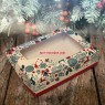 Коробка для мыла №34 "Новогодний узор2" размер 15х11х4см.  (1 шт)