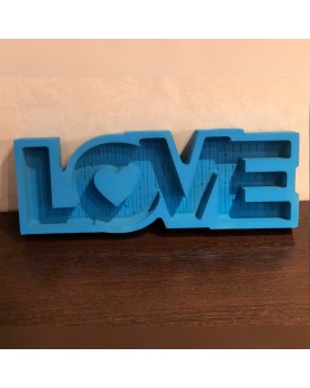 Пенобокс - «Love» [Цвет: Синий, Высота стенки: 5 см] 47x17