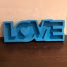 Пенобокс - «Love» [Цвет: Синий, Высота стенки: 5 см] 47x17
