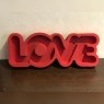 Пенобокс - «Love» [Цвет: Красный, Высота стенки: 5 см] 50x18