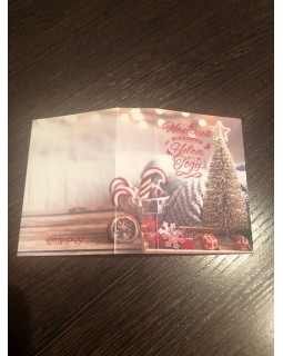 Открытка "Желания исполнятся в новом году" елочка, лицевая сторона 6,8*10 1 шт.-foto2