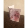 Открытка "Желания исполнятся в новом году" девочка с бынтиком  лицевая сторона 6,8*10 1 шт.