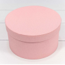 Коробка Круглая  17*9 из дизайнерской бумаги Розовый