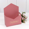 Коробка "Конверт" 18*24*7 "Flowers" Красный