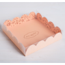 Коробка для кондитерских изделий с PVC-крышкой Bon appetit, 13 × 13 × 3 см 4711887