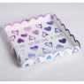 Коробка для кондитерских изделий с PVC-крышкой I love you, 21 × 21 × 3 см 4711919