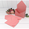 Коробка "Конверт" 20*30*8 сборная "Полоски" Розовый/Пудровый 300399/18