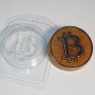 Биткоин (символ) пластиковая форма для мыла