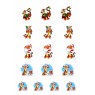 Наклейка Тигры 7 (лист А4)