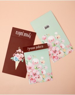 Клапан картонный "Ручная работа. Весенние цветы" 5 шт.-foto2