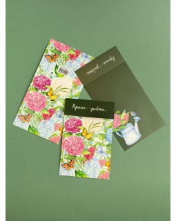 Клапан картонный "Ручная работа. Гортензия" 5 шт.-foto2