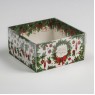Коробка для кондитерских изделий с PVC крышкой New Year , 12 х 6 х 11,5 см 6957708