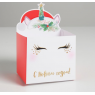 Коробка для мини-букетов «С новым годом», единорог, 12 х 19 х 10 см 5287571