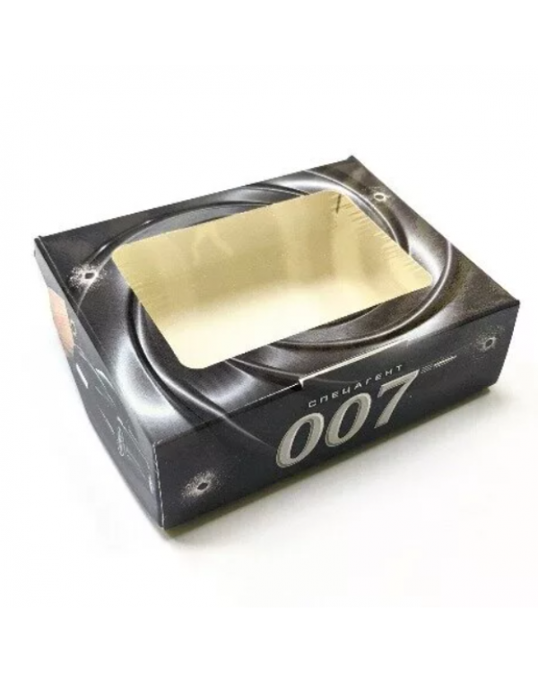 Коробка для мыла №79 "Агент 007" размер 10х8х3см