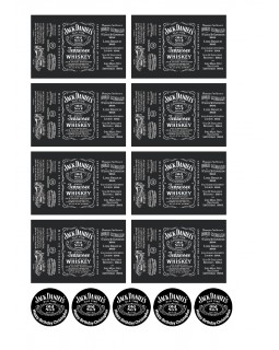 2 Наклейка Jack Daniels 81x54 (А4)