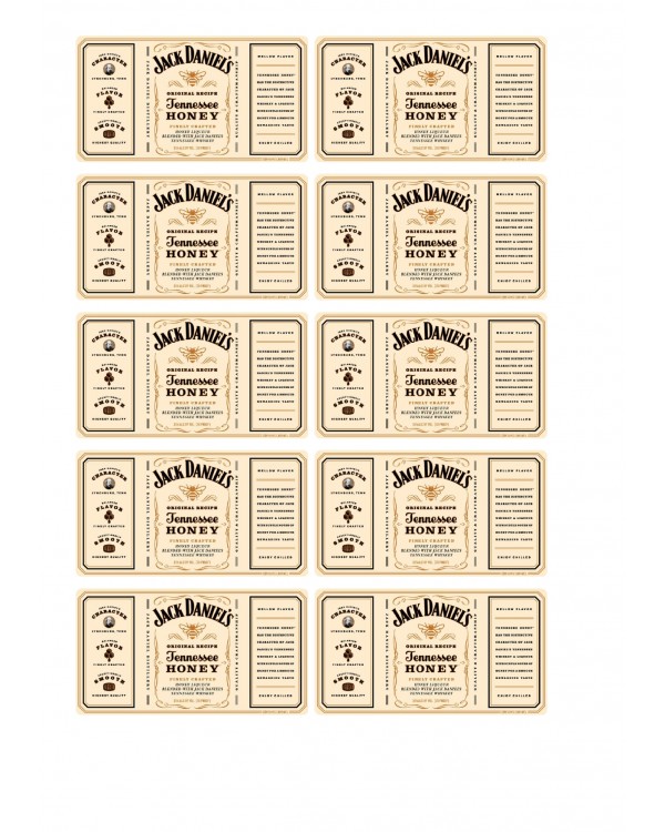 6 Наклейка Jack Daniels #2 84x44 (А4)