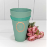 Коробка "Ваза для цветов" 13,5*20 "Just for you" Бирюзовый 720108/15