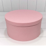 Коробка Круглая 19*10,8 из дизайнерской бумаги Розовый 721813/0020