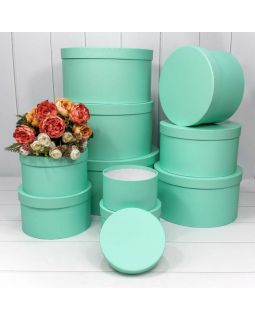 Коробка Круглая 20,5*11,8 Мятный 721813/1533-foto2
