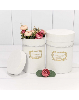 Коробка Цилиндр 14*19 "Forever" Белый 7212018/0033-foto2