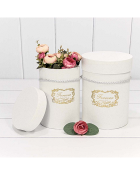 Коробка Цилиндр 14*19 "Forever" Белый 7212018/0033-foto2