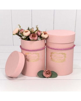 Коробка Цилиндр 12*17 "Forever" Розовый 7212018/0020-foto2