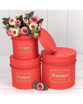 Коробка Цилиндр 15,5*15,2 "Boutique" Красный 720195/4-foto2