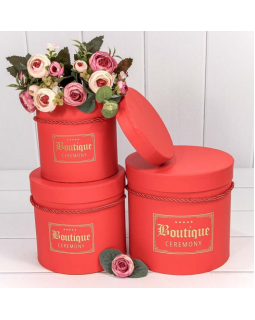 Коробка Цилиндр 12,5*12,3 "Boutique" Красный 720195/4-foto2