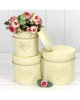 Коробка Цилиндр 12,5*12,3 "Legend" Бежевый 720189/6-foto2