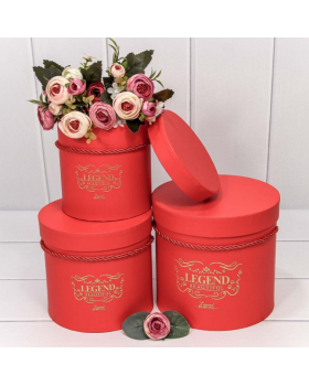 Коробка Цилиндр 18,3*17,2 "Legend" Красный 720189/4-foto2
