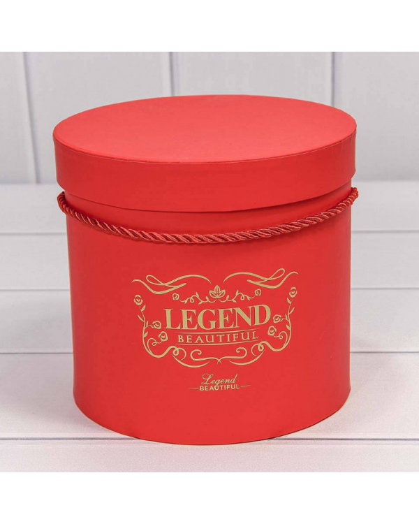 Коробка Цилиндр 15,5*15,2 "Legend" Красный 720189/4