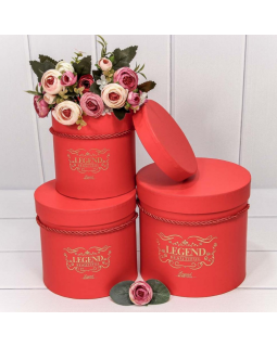 Коробка Цилиндр 12,5*12,3 "Legend" Красный 720189/4-foto2