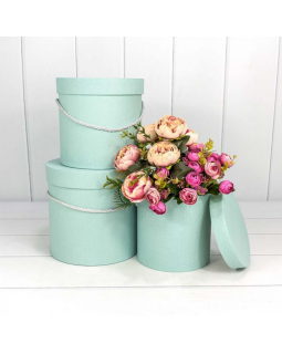 Коробка Цилиндр 15,5*15 из дизайнерской бумаги Тиффани 7201000/421-foto2