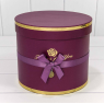 Коробка Цилиндр 20,5*18 "Flowers for you" Сливовый 7215009/1930
