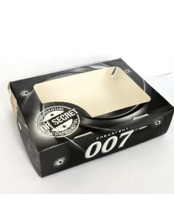 Коробка для мыла №92 "Агент 007" размер 15х11х4см