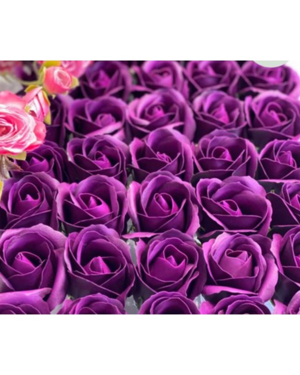 Роза из мыльной пены 50 шт пыльно-фиолетовый