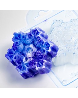 Снежинка Зимняя Сказка форма пластиковая АМ-foto2