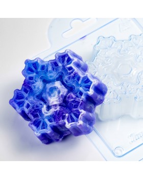 Снежинка Зимняя Сказка форма пластиковая АМ-foto2